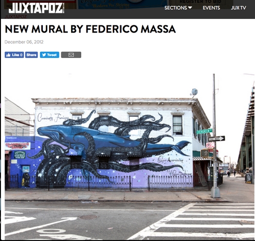 JUXTAPOZ - NEW MURAL BY FEDERICO MASSA