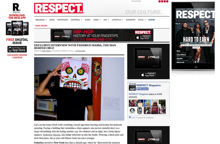 Respect Magazine - THE MAN BHIND CRUZ